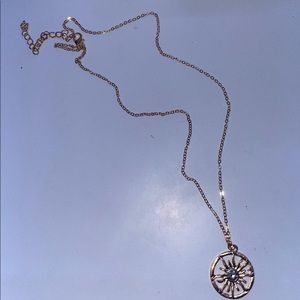 Shein Gold Sun Necklace